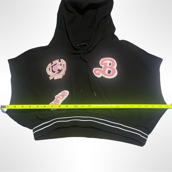 Barbie Black and White Hoodie with Pink Details - Picture 3 of 3